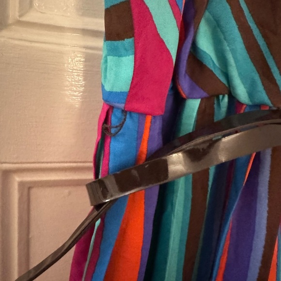 Motherhood Maternity Green and Red Sleeveless Sundress - Picture 2 of 7